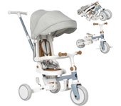 Evolutivo de Bebé 5 en 1 - Bicicleta Niños Desde 1 Año hasta 5 años - De Triciclo a Bicicleta con o sin Pedales – Adaptable y transformable (Evol, Verde)