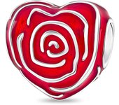 925 Sterling Silver Pink dumbbell Lucky Bag Heart-Shaped Beads Fit Pandora Original Bracelet Charms Beads Women's Jewelry Gift