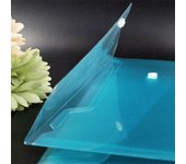 A4 Clear Document Bag 6 Colors Paper File Folder Letter Envelope Pockets Clips Book Storage Stationery School Office Supplies