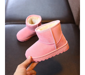 Botas Casuales Para Bebés Niños Y Niñas Botines De Nieve Moda Infantil Zapatos Deportivos Blancos Suela Antideslizante Talla True