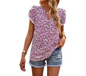 Women's Shirt and Blouse With Print V Neck Female Tops Top Y2k Fashion Luxury Designer Tunic 2024 Economic Casual Youth Xl Tall