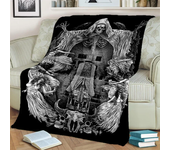 Gothic Horror Skull Ghost Cartoon  Blanket,Soft Throw Blanket for Home Bedroom Bed Sofa Picnic Travel Office Cover Blanket Kids