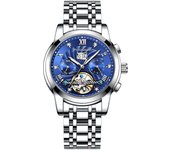 Nuevo reloj mecánico completamente automático suizo, reloj multifunción, reloj para hombre