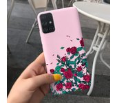For Samsung Galaxy A51 Case Colorful Flower Painted Silicone Shockproof Cover For Samsung A51 4G 5G SM-A515F A 51 GalaxyA51 Case