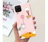 For Funda Samsung Galaxy A12 Ultra Thim Sofu-Touch Matte Liquid Silicone Soft Bumper cover on samsung a12 a125f a 12 galaxy case