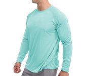 Men's UPF 50+ Rash Guard Long Sleeve Athletic T-shirts