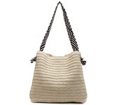 Cross Border Summer One Shoulder Underarm Grass Woven Bag For Women, New Trend Woven One Shoulder Tote Bag, Beach Vacation Beach Bag