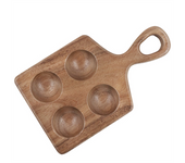 Wood Egg Holder Egg Organizer Rack Stackable Wooden Egg Storage Tray Wooden Egg Tray for Kitchen Restaurant Fridge