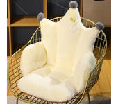 Crown Chair Cushion Plush Home  One Pieces Office Cushions Crowns Cute Lazy Sofa Warm Floor Seat Pad Perfect for Holiday