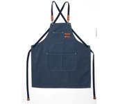 Generic Work Apron With Pockets Canvas Aprons Work Clothes For Fashionable Restaurant Kitchen Waiter Work Apron Man Woman