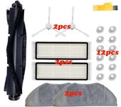 Washable Main Brush Side Brushes Hepa Filter Mop Cloth for 360 S5 / S7 Robot Robotic Vacuum Cleaner Sweeper Replacements Parts