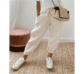 Pantalones Mujer Verano Pantalones de Lino Cómodos Palazzo Cintura Alta Pantalones Rectos Ligero Casuales Flojo Pantalones Pantalón Anchos con Bolsillos y Cordón