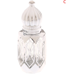 Mini Glass Roll on Bottle Hot Stamped Silver Rollerbal Essential Oil Container Blending Perfume Bottle Empty Essential OilBottle
