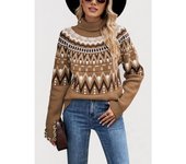 Women's Loose Mid-Length Knitted European American Sweater, Autumn & Winter, New, 2024