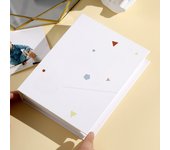 Álbum De Fotos De 1pc, 3 Pulgadas, 2 Cuadrículas, 200 Páginas, Álbum Conmemorativo Con Páginas De Estilo De Inserción,