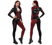 Women Harley Quinn Costume Classic Harley Quinn Halloween Cosplay Costume Jumpsuit