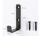 Strong Bearing Capacity Wall Coat and Hat Hook High Hardness Rust-resistant Wall Storage Hook Cold Rolled Steel Anticorrosion