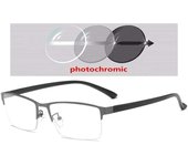 Semi-Rimless Steampunk Shortsighted Prescription Glasses Women Men Anti Blue Rays Computer Mya Spectacles 0 -0.5 -0.75 To -6