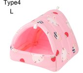 Comfortable Hamster House Small Animal Sleeping Bed Soft Guinea Pig Nest Warm Mat Mini Cage For Rabbit Squirrel Mat