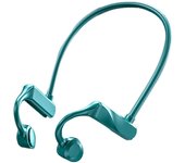 Bone Conduction Headphones Bluetooth 5.0 Hi-Fi Stereo with Mic Waterproof Sports Headphones for Running Sports Green