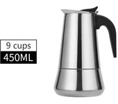 2/4/6/9/12 Cups Stainless Steel Italian Top Espresso Cafeteira Expresso Percolator Stovetop Coffee Maker Moka Pot