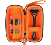 Mchoi Hard Carrying Fits for Fusion5 Men’s & Proglide Shield Men's Razor, Shockproof Waterproof Black Travel Razor Protective