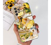 For Samsung A13 4G 5G Phone Case Samsung Galaxy A13 A135F A136B Back Cover Soft TPU Transparent Silicone Bumper Flower Butterfly