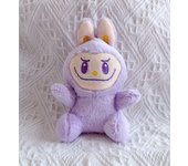 Bubble materab Heart Macaron peluche Doll SIT without feet Rabb