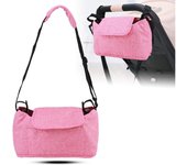 Organizador de pañales de bebé, bolsa colgante para cochecito de bebé, cesta de pañales, organizador universal, bolsa de carro d