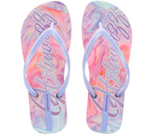 Solid color casual beach shoes summer flip-flops women's clip-on sandals