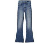 TRAFZA Trousers For Women 2023 Trend Denim Solid Sheath Long Pants Female With Pockets Chic And Elegant Women's Flare Jeans