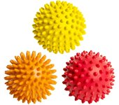 Spiky Massage Balls for Feet, Back, Hands, Muscles - Firm, Medium and Soft Spiked Massager Rollers for Plantar Fasciitis