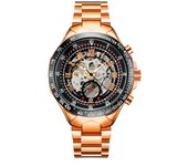Moda negocio mecánico hombre reloj reloj mecánico automático