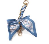 Pink Butterfly Knot Keyrings Women Bowknot Keychain Girls Pearls Beaded Bow Bag Charm Decoration Jewelry Gifts