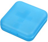 4Grids Cross Print Pill Box Portable Mini Plastic Pill Storage Pure Color Pocket Medicine Box Outdoor Home Pill Case