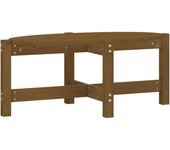 vidaXL Mesa de centro de madera maciza de pino 87x48x35 cm Natural, Blanco, Gris Mesita de Salón o Comedor o Auxiliar Mesa de Café Meuble Salón