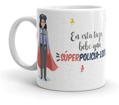 Kembilove Taza cerámica policia local - tazas de cafe - tazas originales para regalar - tazas desayuno 350ML – Policia Local - Regalo original para policías - Cumpleaños, jubilación, graduación, navidad
