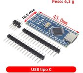 Mini / Type-C / Micro USB Nano 3.0 With the bootloader compatible Nano controller for arduino CH340 USB driver 16Mhz ATMEGA328P
