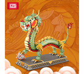 LOZ God dragon play Zhuguo tide building blocks small particle assembly toy Chinese dragon Year New Year gift