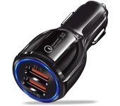 18W 3.1A QC Phone Charger Car Charger Dual USB Fast Charging  Adapter For iPhone 11 Pro Max 6 7 8 Plus Xiaomi Redmi Huawei
