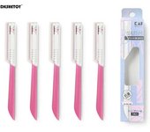5Pcs Eyebrow Trimmer Blade Shaver Finish Cutting Face Razor Shaper Eye Brow Epilation Hair Removal Facial Epilator makeup tools