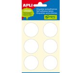 Apli Etiquetas minibolsa blancas Ø 32,0 mm 6 hojas