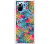 Funda compatible con Xiaomi Mi 11 - Plantas y Hojas de Colores CL