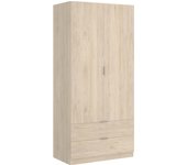 Armario 2 Puertas y 2 Cajones Dekit ESSEN Natural con Estructura Sólida y Guías Metálicas