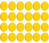 12-24Pcs Car Waxing Polish Wax Foam Sponge Applicator Pads 10CM Yellow Cleaning Sponge Clean Washer Washing Tool Car Cleaning