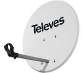 TELEVES Antena parabólica Ø63 cm offset aluminio blanco - TELEVES - 52020 Antena parabólica Electricidad Antenas