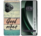 Tumundosmartphone Funda Silicona para Realme GT 6 / GT 6T 5G diseño Madera 01 Dibujos