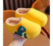 Winter Cartoon Children's Cotton Velvet Shoes Boys and Girls Plush Lining Flat Shoes Parent-Child Shoes Warm Shoes Warm Slippers