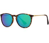 Gafas de Sol Redonda Vintage para Mujer y Hombre, estilo clásico retro de diseñador, Gafas de Sol de moda