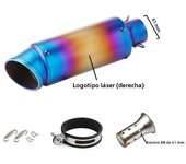 Universal 51mm/60mm Motorcycle exhaust with DB killer Motorcycle Exhaust Pipe Muffler Carbon Fiber GP-project Exhaust Pipe